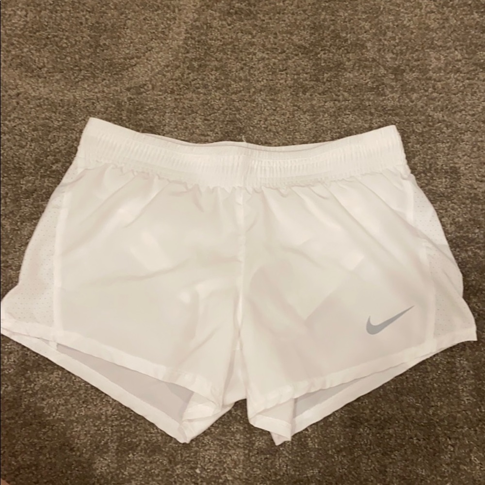 White Nike Dri-Fit Shorts